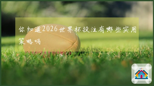 你知道2026世界杯投注有哪些实用策略吗